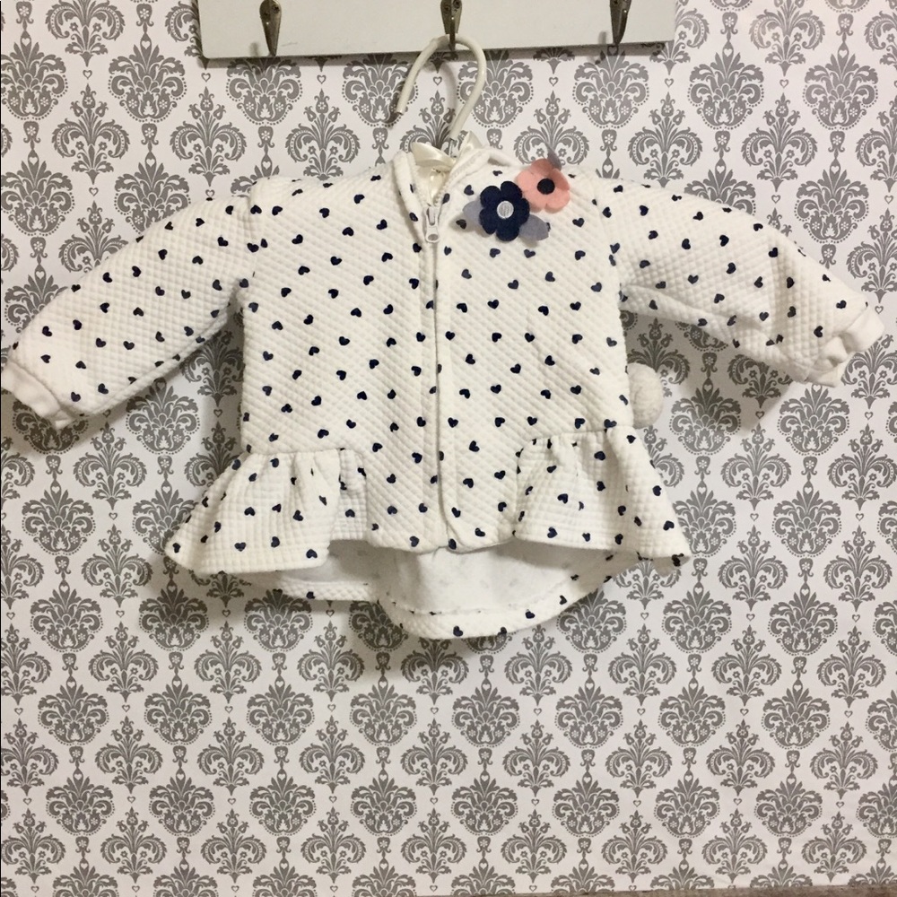UGC Little Lass baby girl bear hooded coat 6-9M